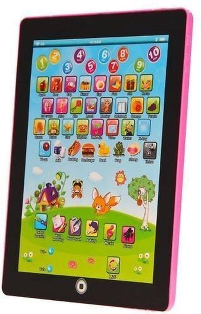speelgoedtablet | leer Engels My first learning tablet | kindertablet roos