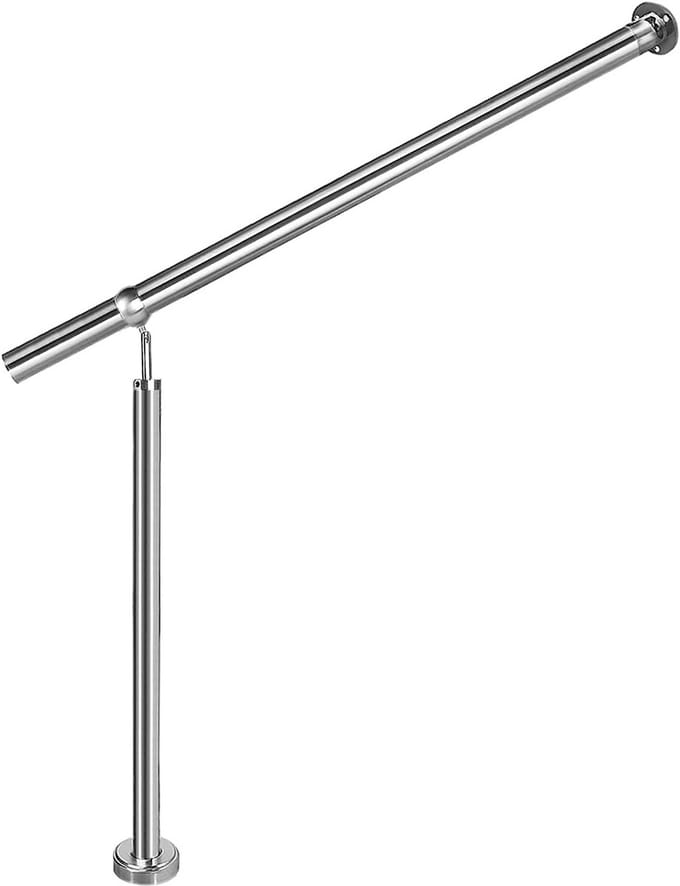 RVS Trapleuning 200 cm - Wand- en Vrijstaande Handrail voor Binnen en Buiten