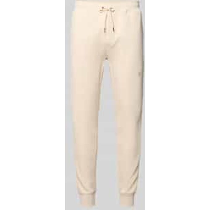 regular fit joggingbroek van katoenmix