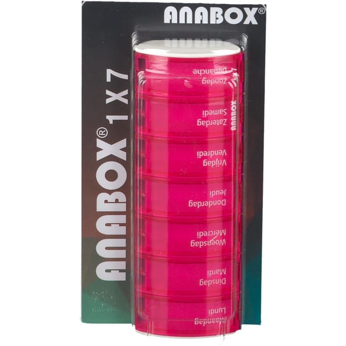 Anabox Pillendoos Week Roze 1 Overige