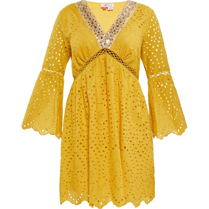 IZIA Jurk Dames geel