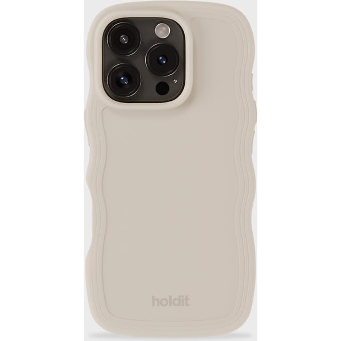 Phone Case Wavy Light Beige iPhone 16 Pro