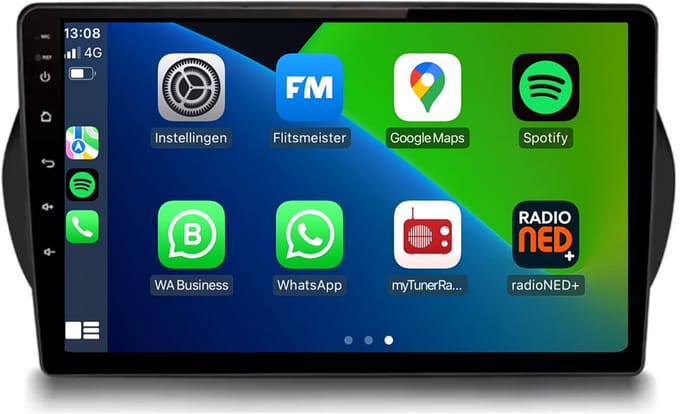 CarPlay autoradio geschikt voor Peugeot Bipper | 2008 t/m 2019 | Android 13 | Draadloos Apple CarPlay & Android Auto | 2GB + 32GB | 8-Core processor | Davilon | 2025 model | 2008 2009 2010 2011 2012 2013 2014 2015 2016 2017 2018 2019 | Bluetooth