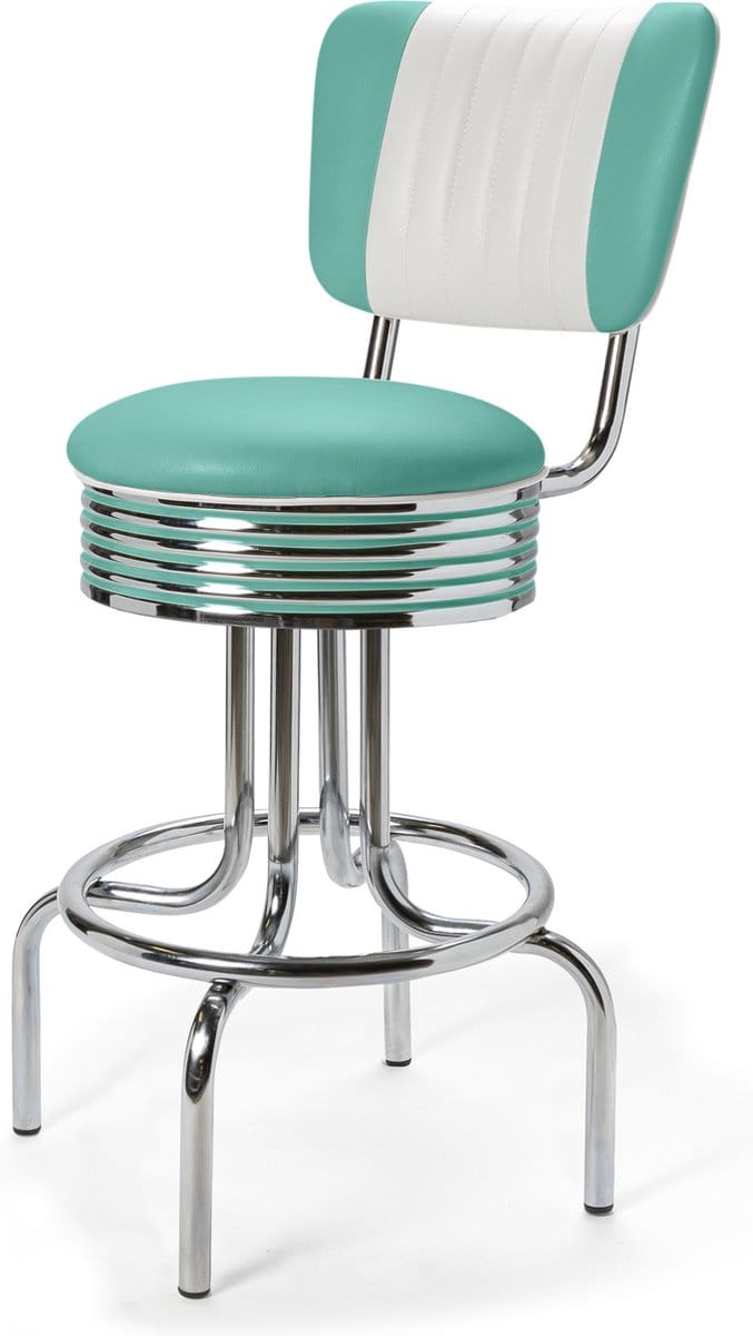 Bel Air Retro Barkruk BS-28-66-CB Turquoise