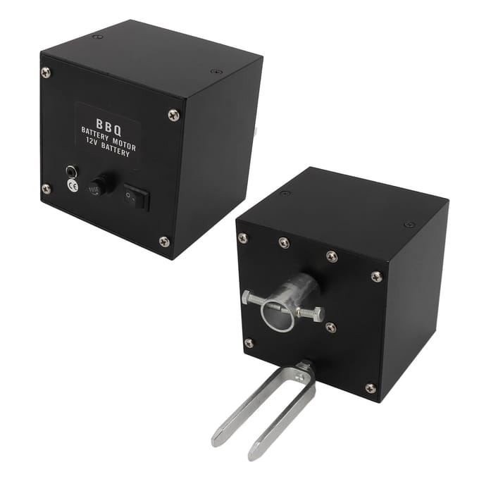Aluminium Grillmotor met Hoog Koppel 70KG Belasting Dubbel Doel Grillmotor met 1,5m USB-kabel gray