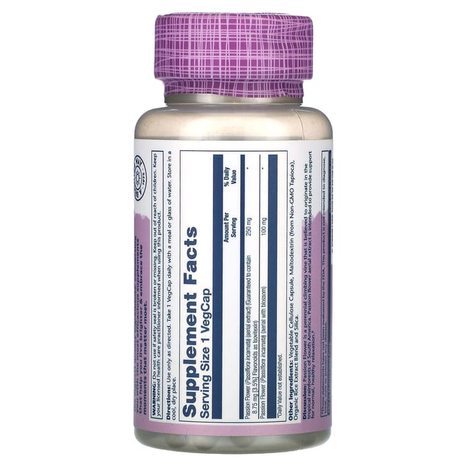 Vital Extract, Passiebloem, Veggie Capsules 60