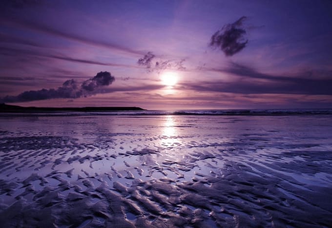 Beach Sunset Photo Wallcovering