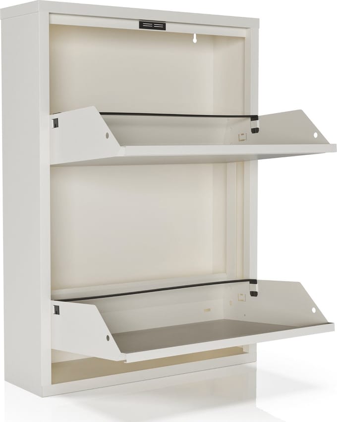 Schoenenkast Bodi 2-vaks Wit