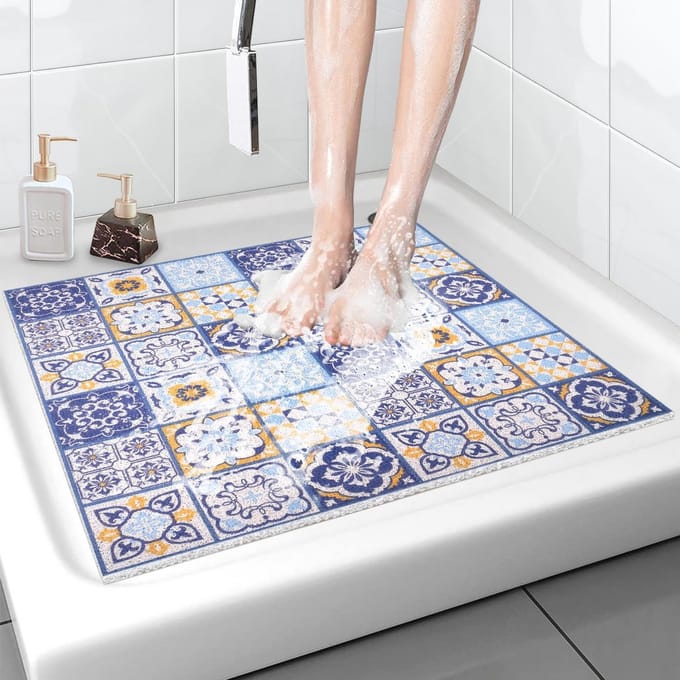 Antislip Douchemat - Zachte en Comfortabele Badmat met Afvoer