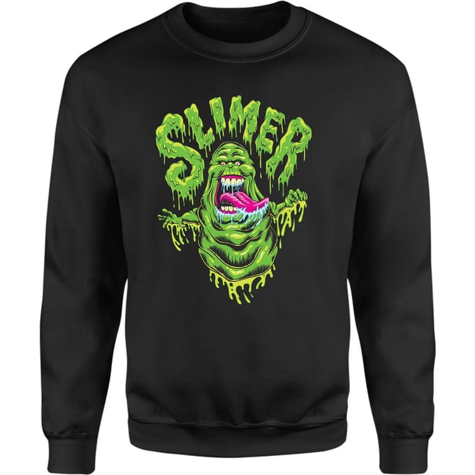 Ghostbusters Slimer Sweatshirt - Black - S