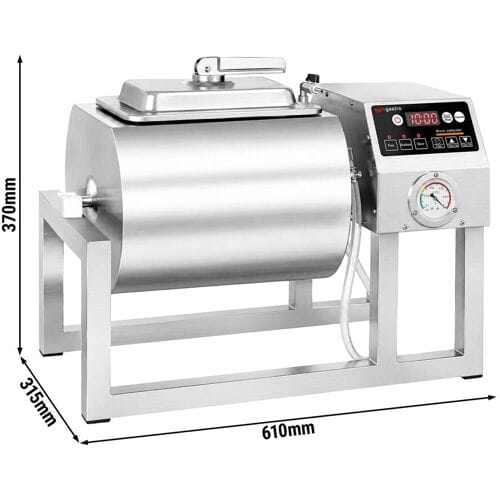 GGM Gastro Vakuum-Mariniermaschine - 18 Liter - beidseitiger Drehlauf - Digital - mit Timerfunktion