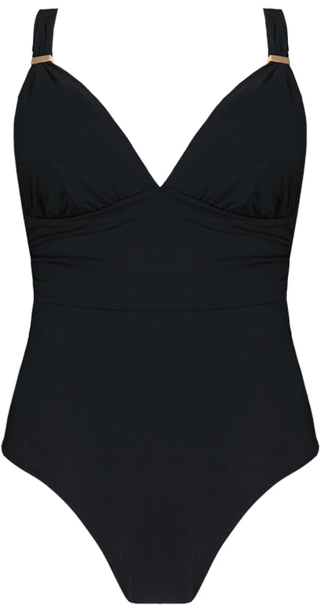 Badpak Barts Women Solid Plunge Shaping One Piece Black-Maat 44