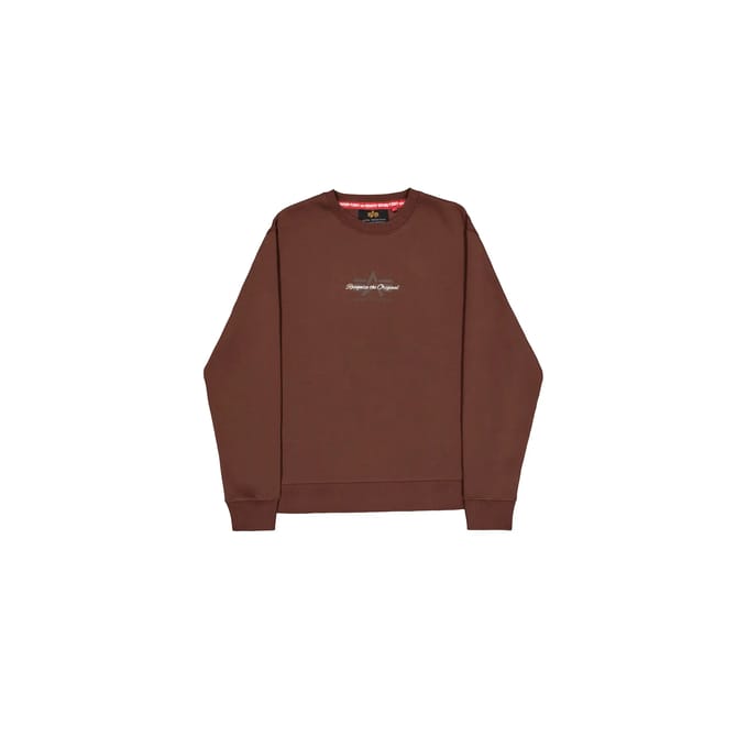 Regular fit sweatshirt van katoenmix met labeldetail