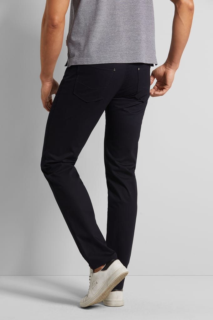 Bugatti Herren Five-pocket met langdurige kleurechtheid