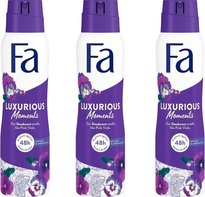 Fa Luxurious Moments Deodorant Spray 150ml - Voordeelverpakking 3 stuks