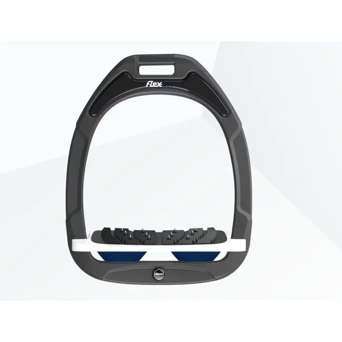 Ultra Grip Inclined stijgbeugels Antraciet/Wit/Marine Flex-On Green Composite