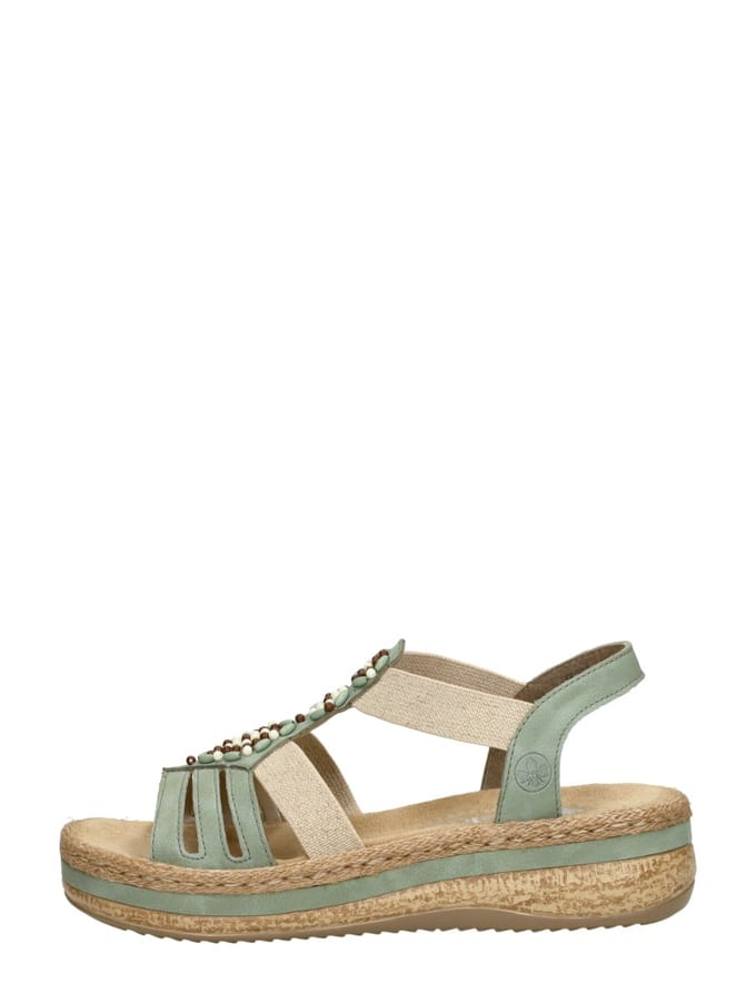 Rieker Sandalen Plat Sandalen Plat - Mint - Maat 38