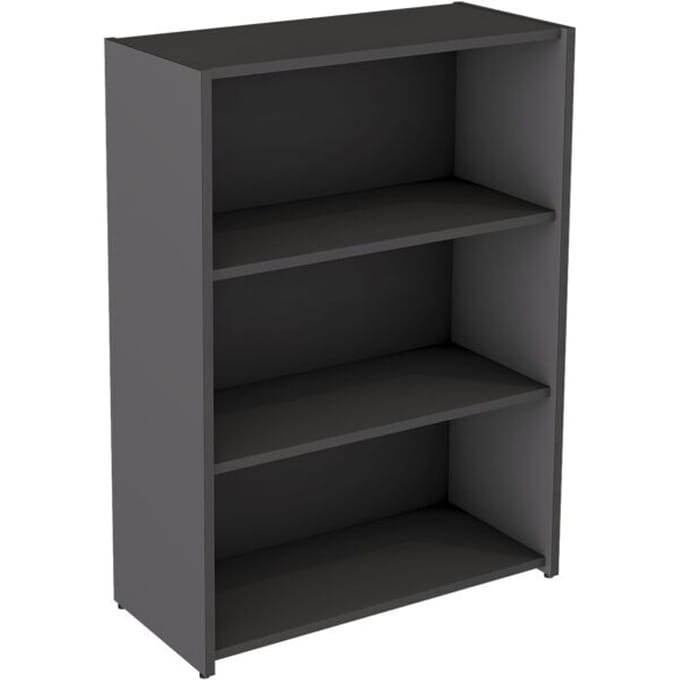 Lage Open Kantoorkast Oxford - Antraciet - 3 Ordnerhoogtes - 111cm