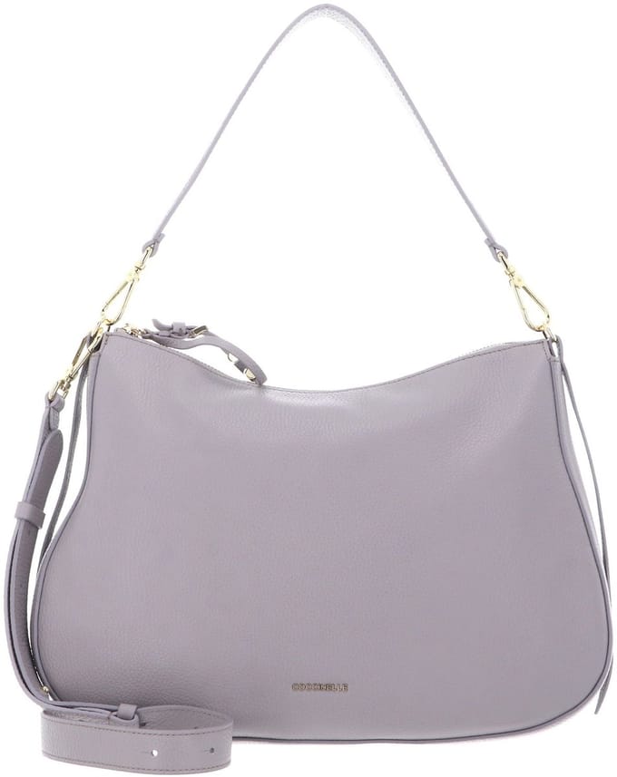 COCCINELLE Leren schoudertas Nory Handbag Grained Leather Oyster mauve