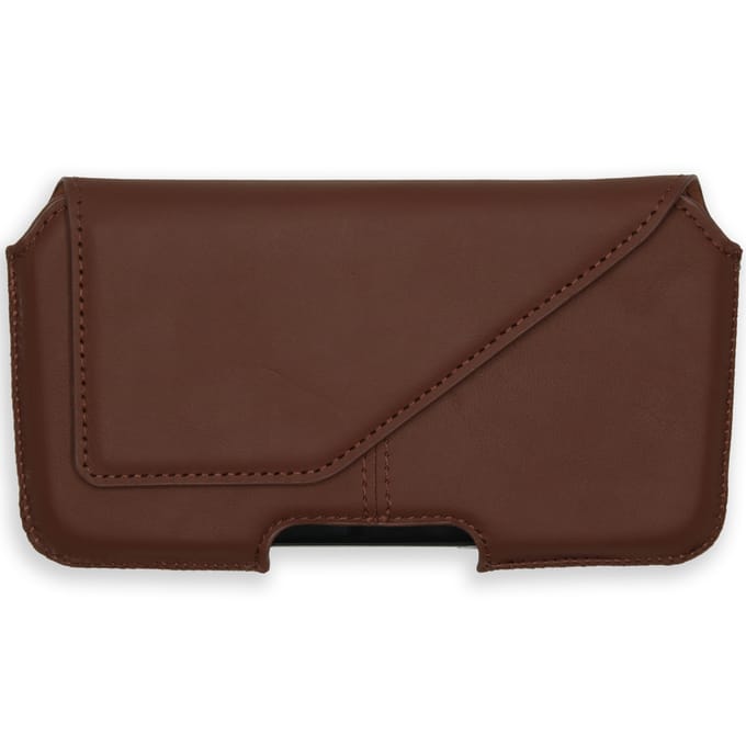 Accezz Hoesje - Geschikt voor Universeel - Real Leather Belt Case - Bruin