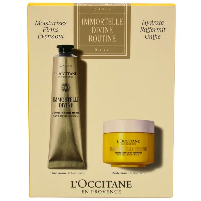 L'Occitane Immortelle Divine Body Routine Kit 150 ml - Body Balm75ml/Hand-in-Cream 75ml