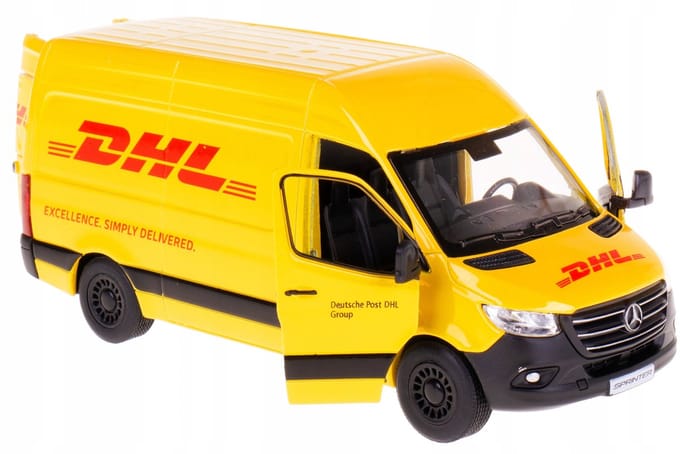 Mercedes-Benz Sprinter DHL Speelgoedauto 1:48