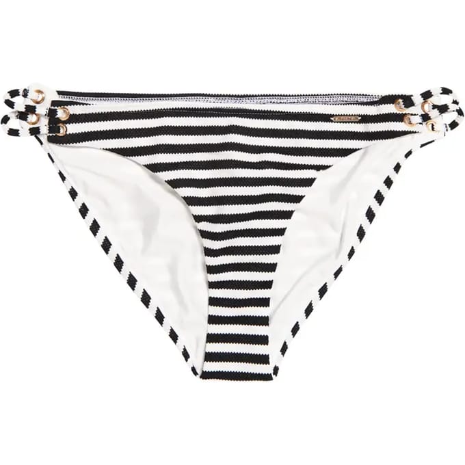 Superdry Alice Textured Cupped Bikinibroekje Wit,Zwart L Vrouw