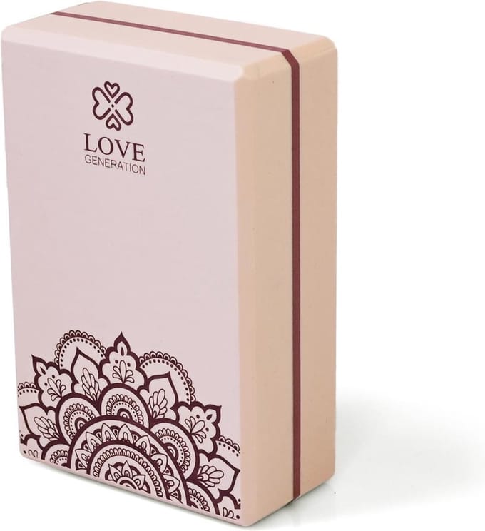 Love Generation - Foam Yogablok - Mandala - Precious Pink