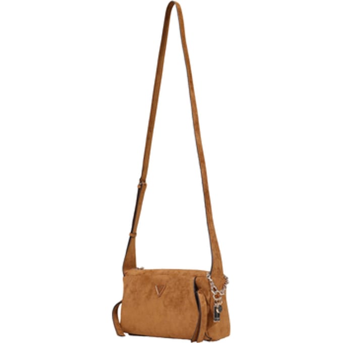 GUESS schoudertas Devon Mini Crossbody Cognac bruine
