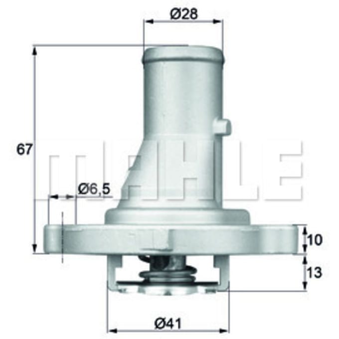 Thermostaat, koelvloeistof MAHLE TI 68 87D