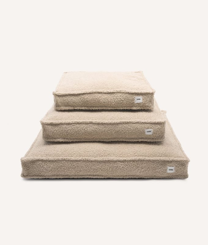 Cama Hond Borreguito Beige, Cuadra