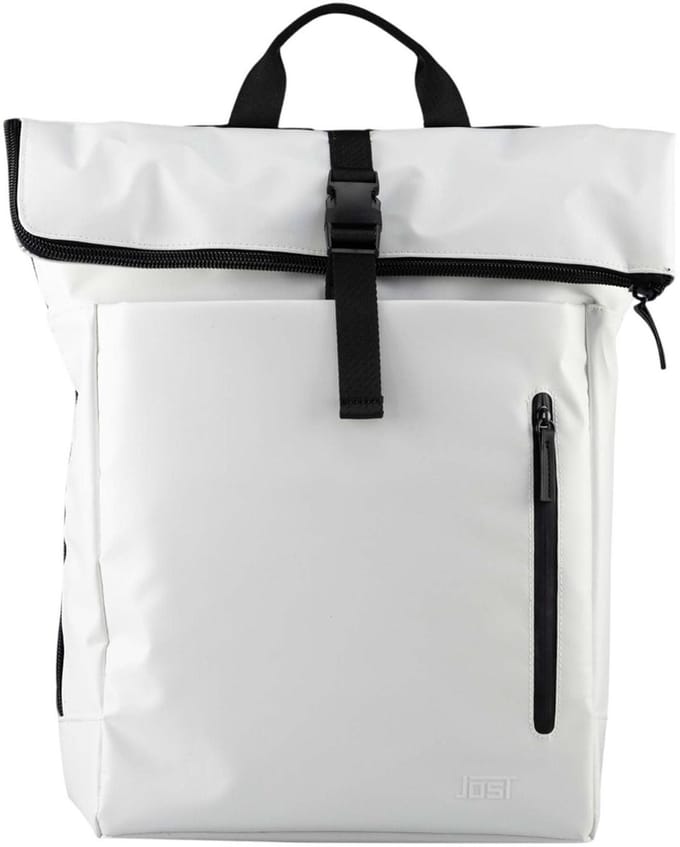 JOST Rugzak met laptopvak Tolja Backpack Courier Cream White Wit