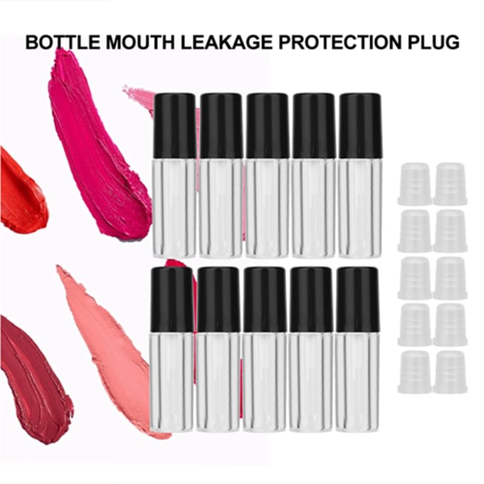 10 stuks 1,5 ml Mini Lipgloss Tubes Lippenstift DIY Lipgloss Container Lege Flessen white