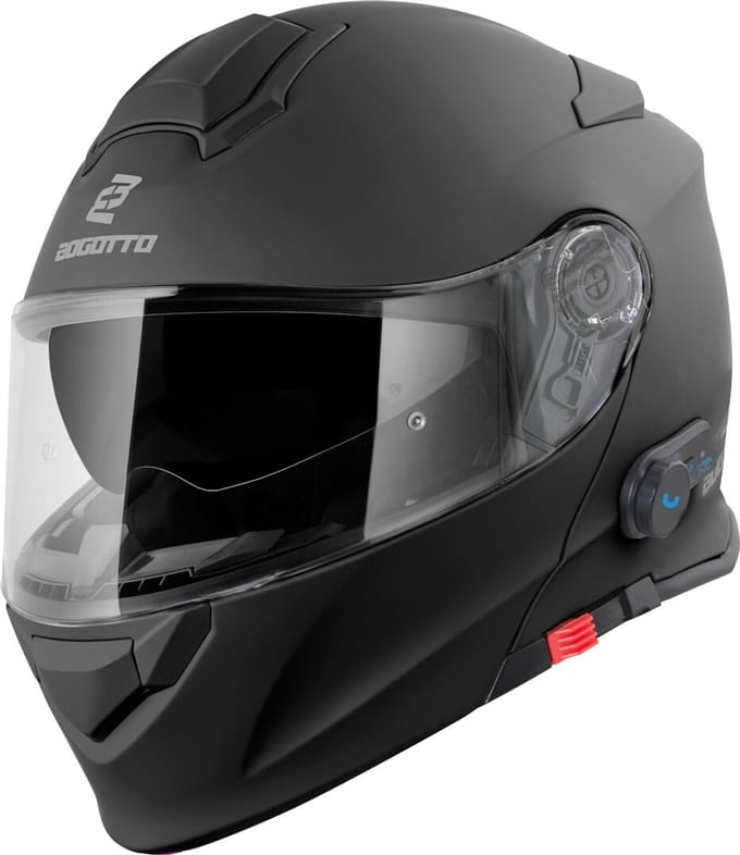 Bogotto H271 BT Bluetooth Helm Mat Zwart - Helm