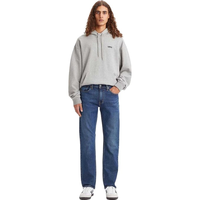 Levis Heren 514 Spinnen Krab Katoen Mix Rechte Jeans (Blauw)