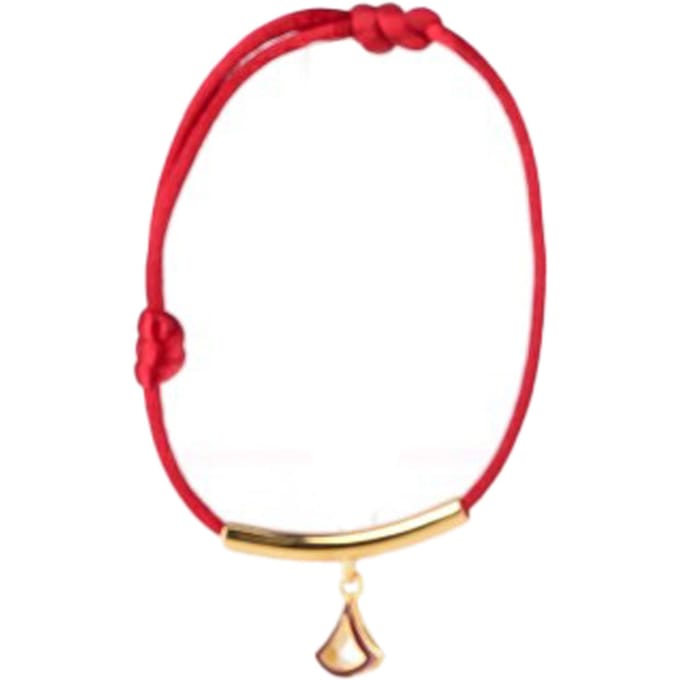 Bvlgari Divas' Dream-armband in rood katoen