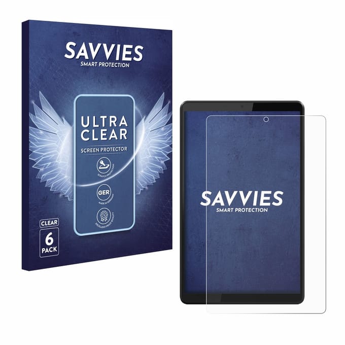 Savvies - Screenprotector voor Lenovo Tab M8 - Folie Beschermfolie transparant 6 Stuks