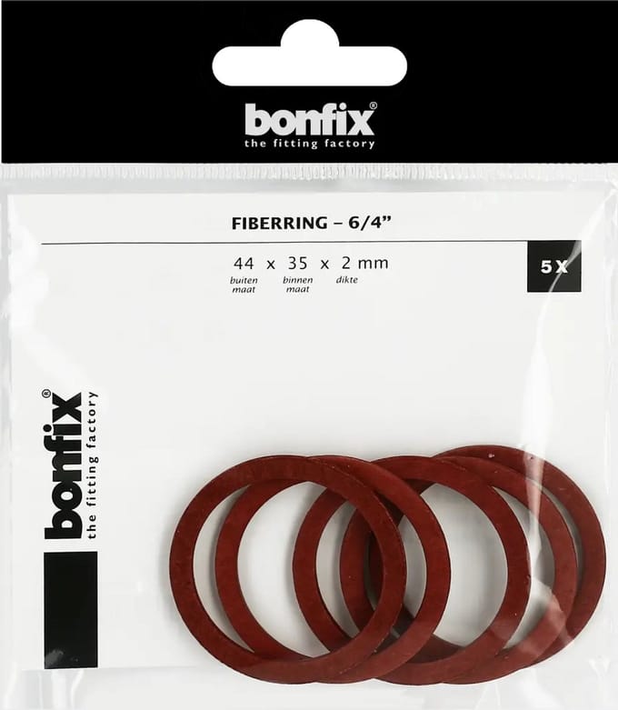 Bonfix Fiberring 6/4″ (44 x 35 x 2 mm) 5 stuks