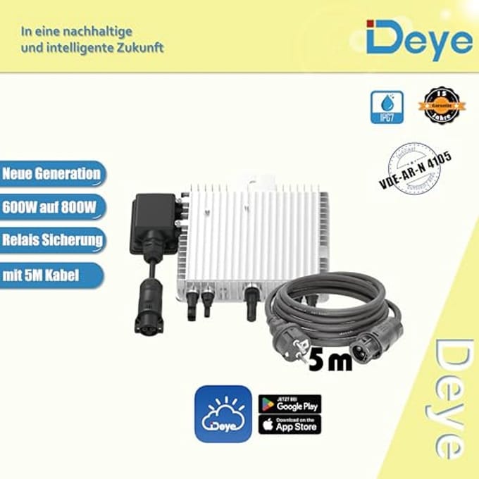 800W Micro-Omvormer voor Balkon PV - Slimme Technologie en Hoge Efficiëntie