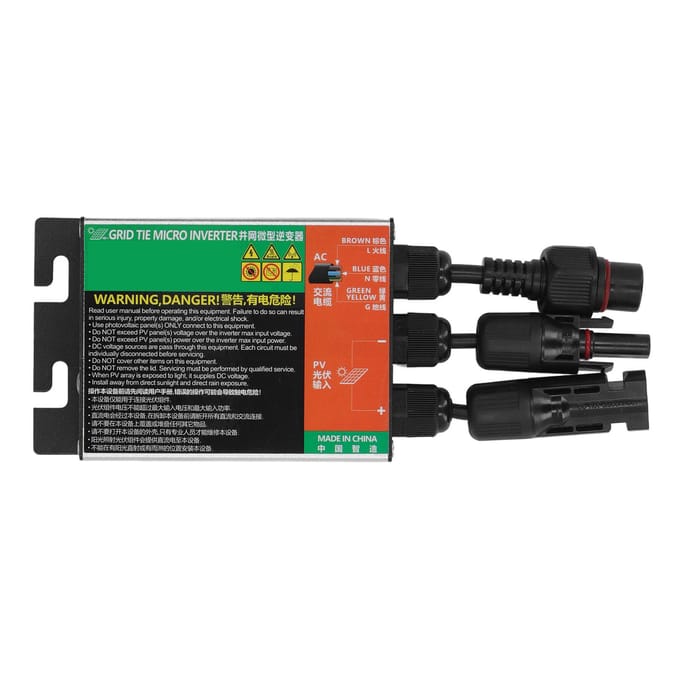 Micro-onduleur réseau MPPT Onde Sinusoïdale Pure Compact Solaire Énergie Alternative AC230V 260W