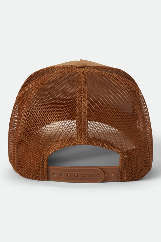 Brixton Cap - Wheaton Netplus Trucker Hat - voor Mannen - bruin