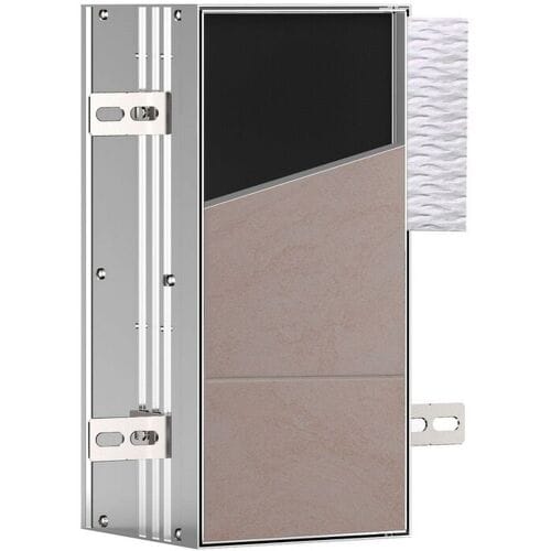Emco asis Module Plus WC module - concealed model 15.4 x 33.2 cm, door hinge left 975611002