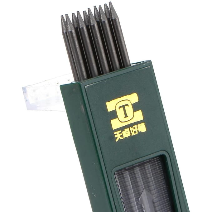 10 pièces/boîte 2B HB noir 2.0MM recharge de plomb pour crayon mécanique HB black