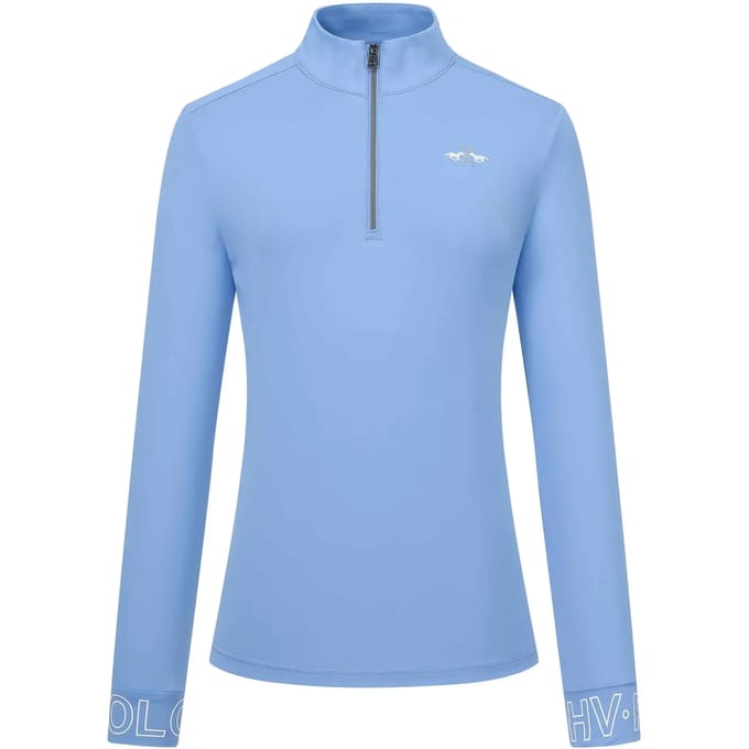 Technisch paardrijpoloshirt met lange mouwen voor dames HV Polo Tess