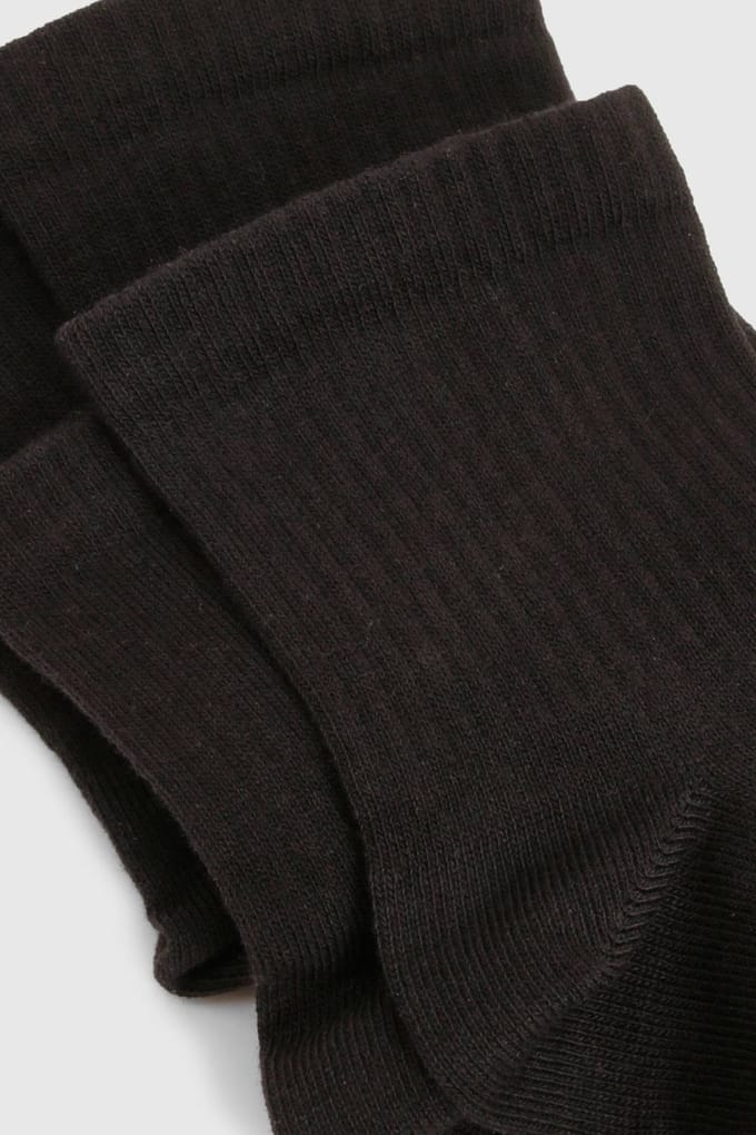 boohoo Dames Effen zwarte 5-pack enkelsportsokken