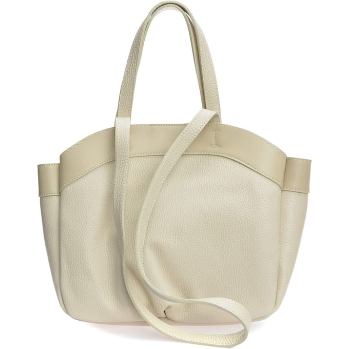 Anna Luchini Beige Rundleer Tas