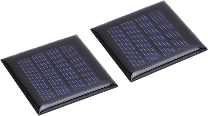 Mini Zonnepanelen - Doe-het-zelf Cellen - Energie Opladen - Efficiënt Laadcircuit - 2 Stuks 40x40mm - Polykristallijn