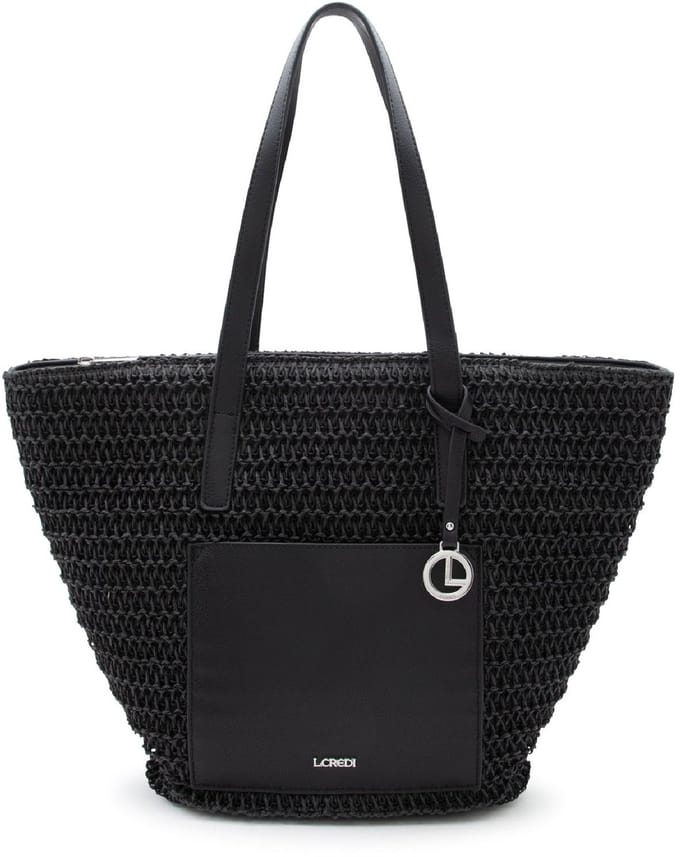 L.CREDI shopper schoudertas Ramina Shopper Black zwart
