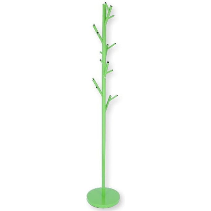 Staande kapstok Tree - stalen - 18 haken - groen