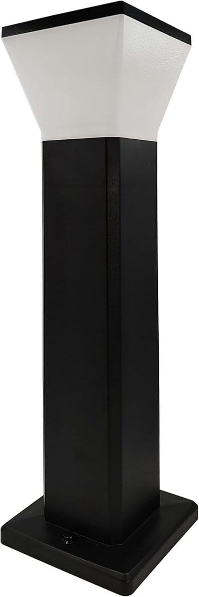 Vierkante LED tuinlamp buiten RVS 57 cm met instelbare kleurtemperatuur